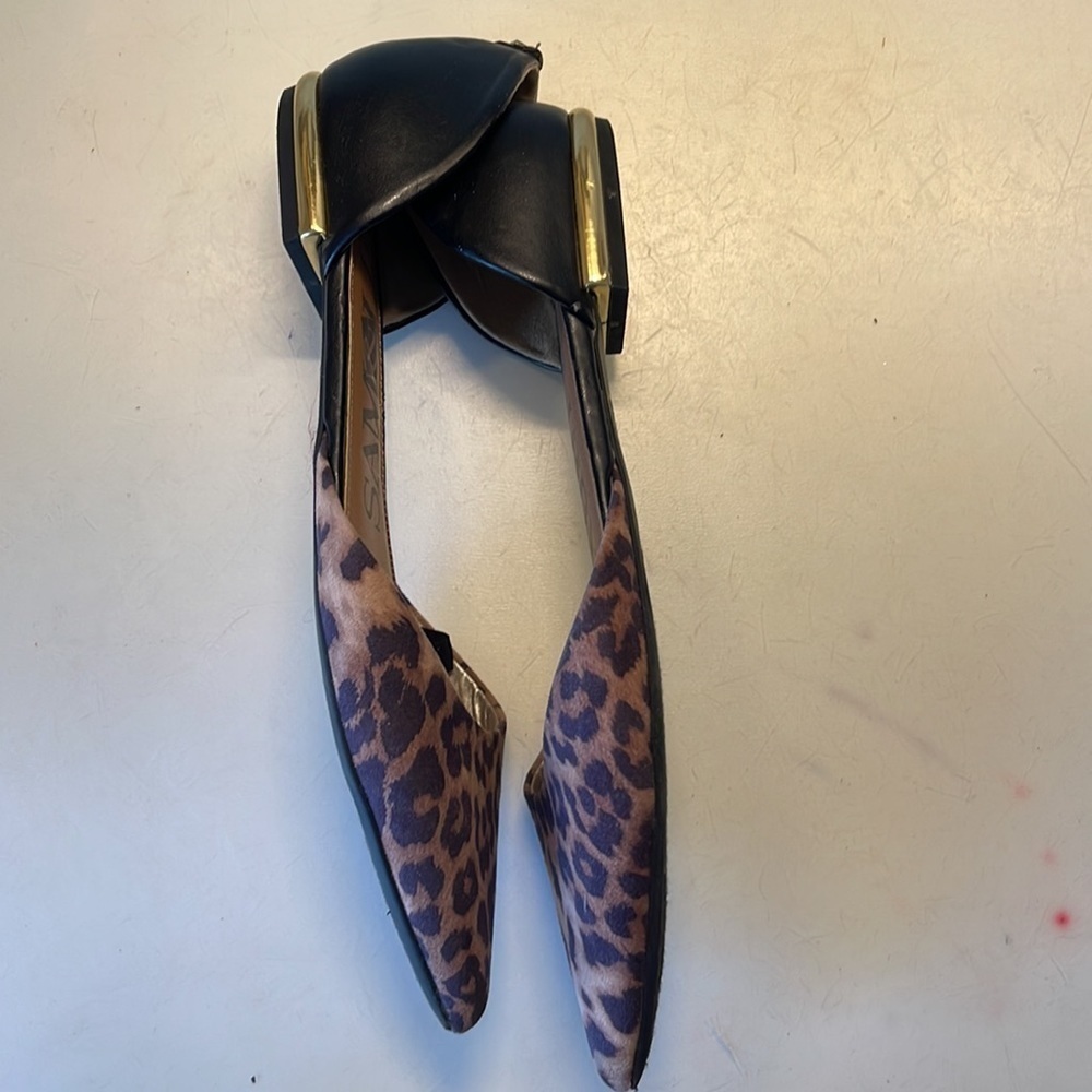 SAM & Libby Heidi Animal Print Flats. Size 9.5. D8/A - Picture 6 of 9
